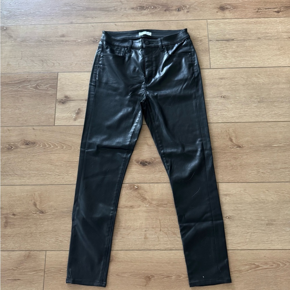 Ann Taylor Loft Black Coated Women's Curvy Jeans